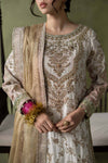 3 Piece Embroidered Raw Silk Suit
