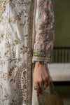 3 Piece Embroidered Raw Silk Suit