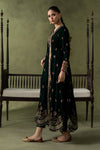 3 Piece Embroidered Velvet Suit