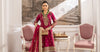3 Piece Embroidered Raw Silk Suit