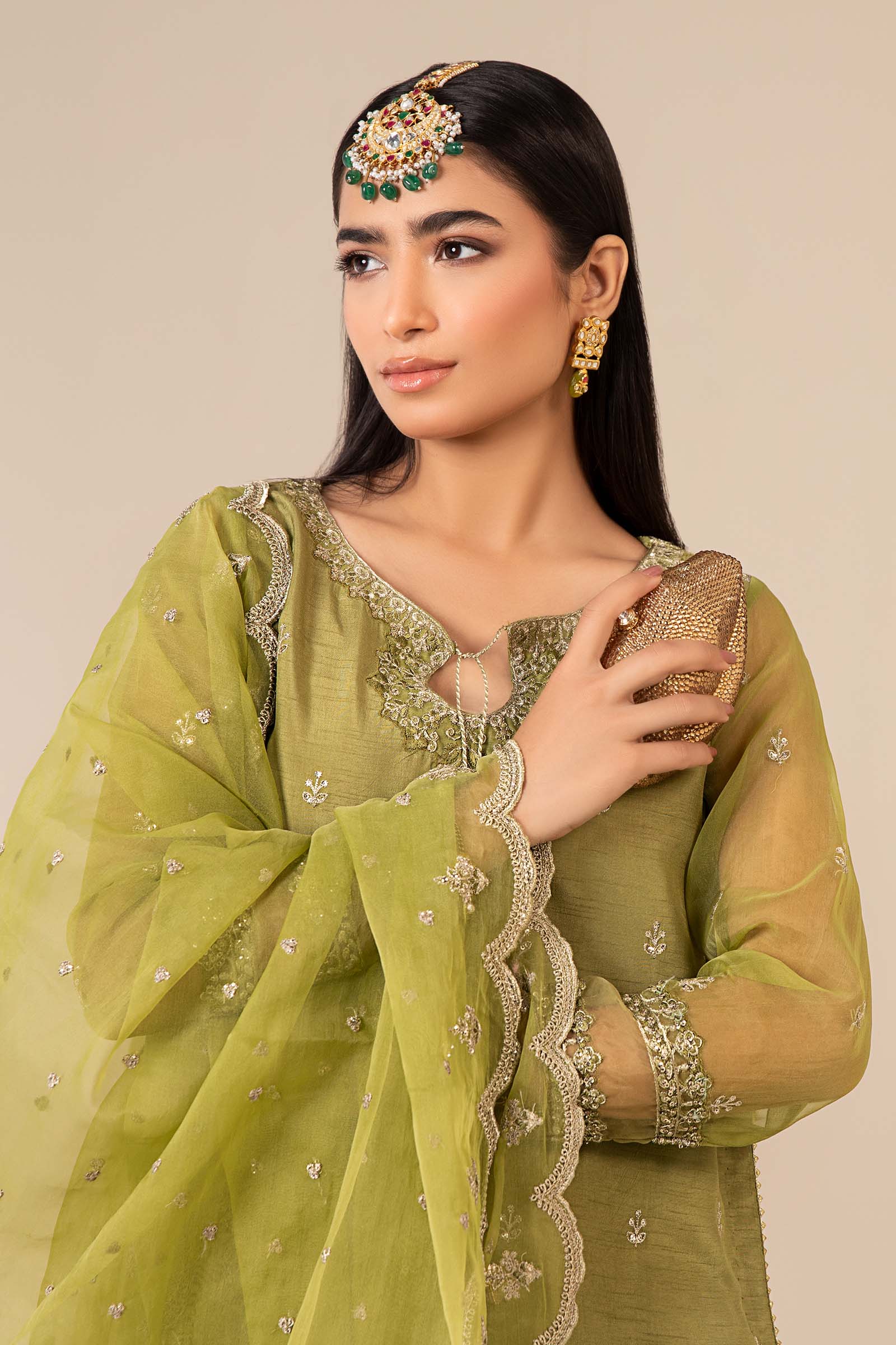 3 Piece Embroidered Suit