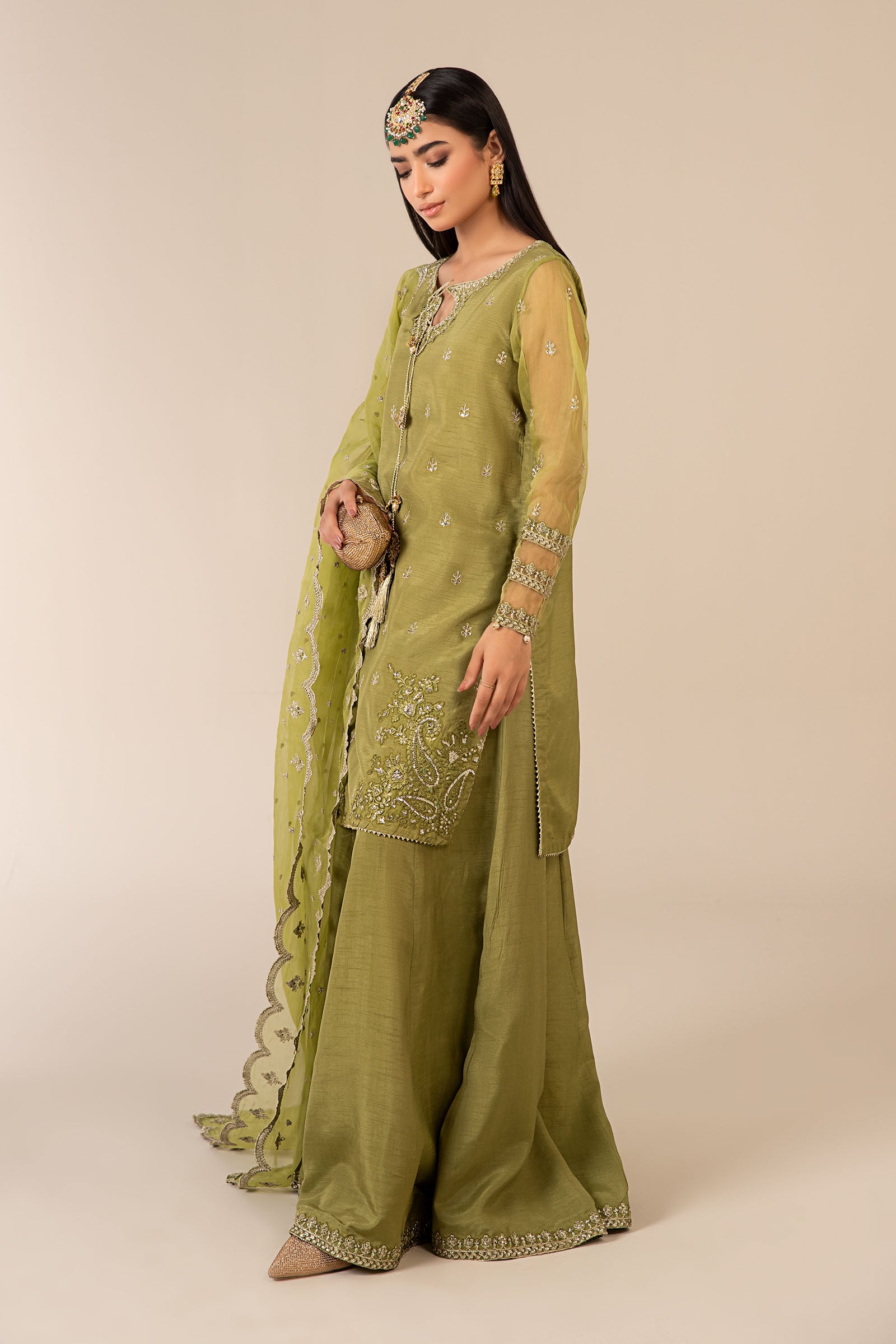 3 Piece Embroidered Suit