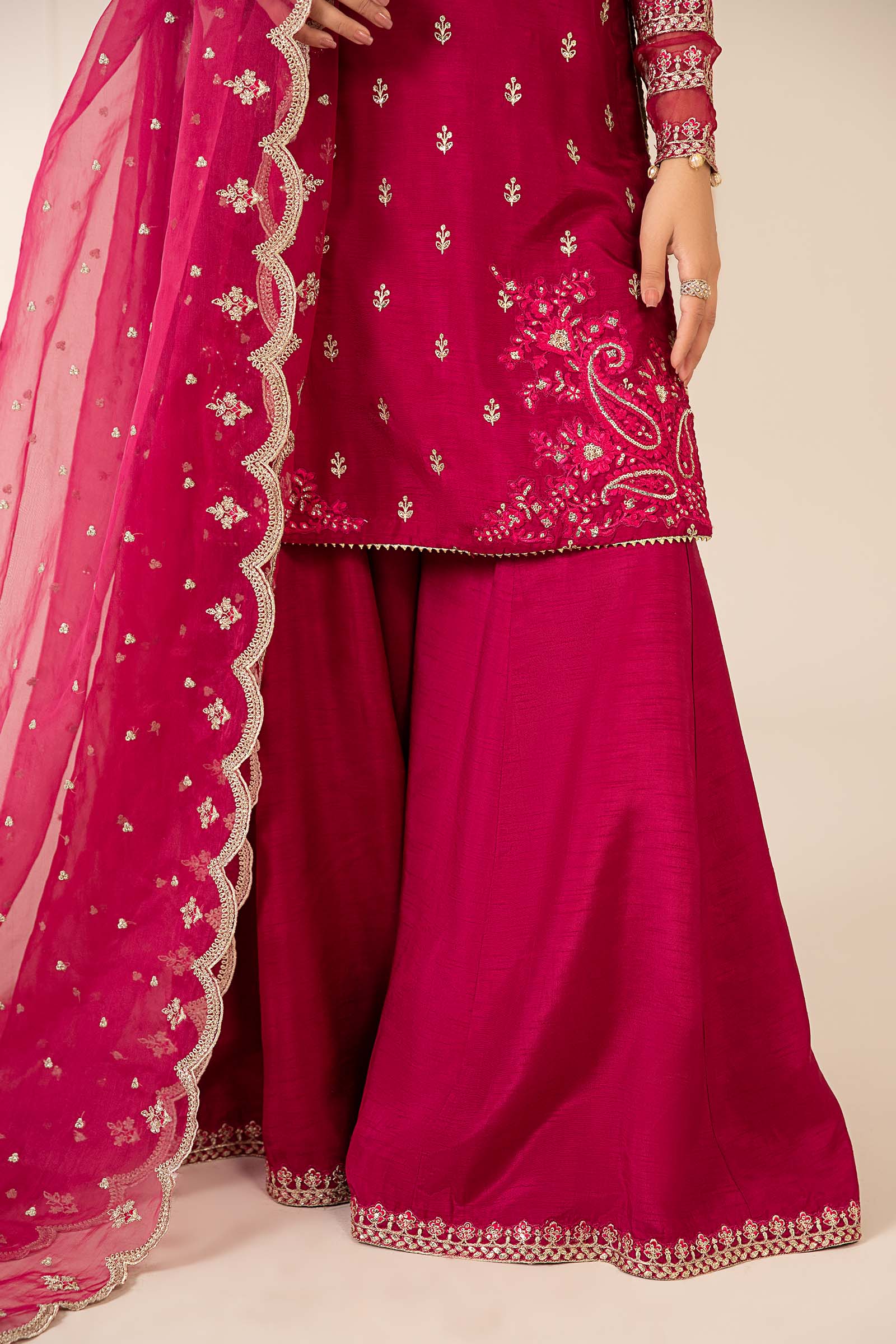 3 Piece Embroidered Suit