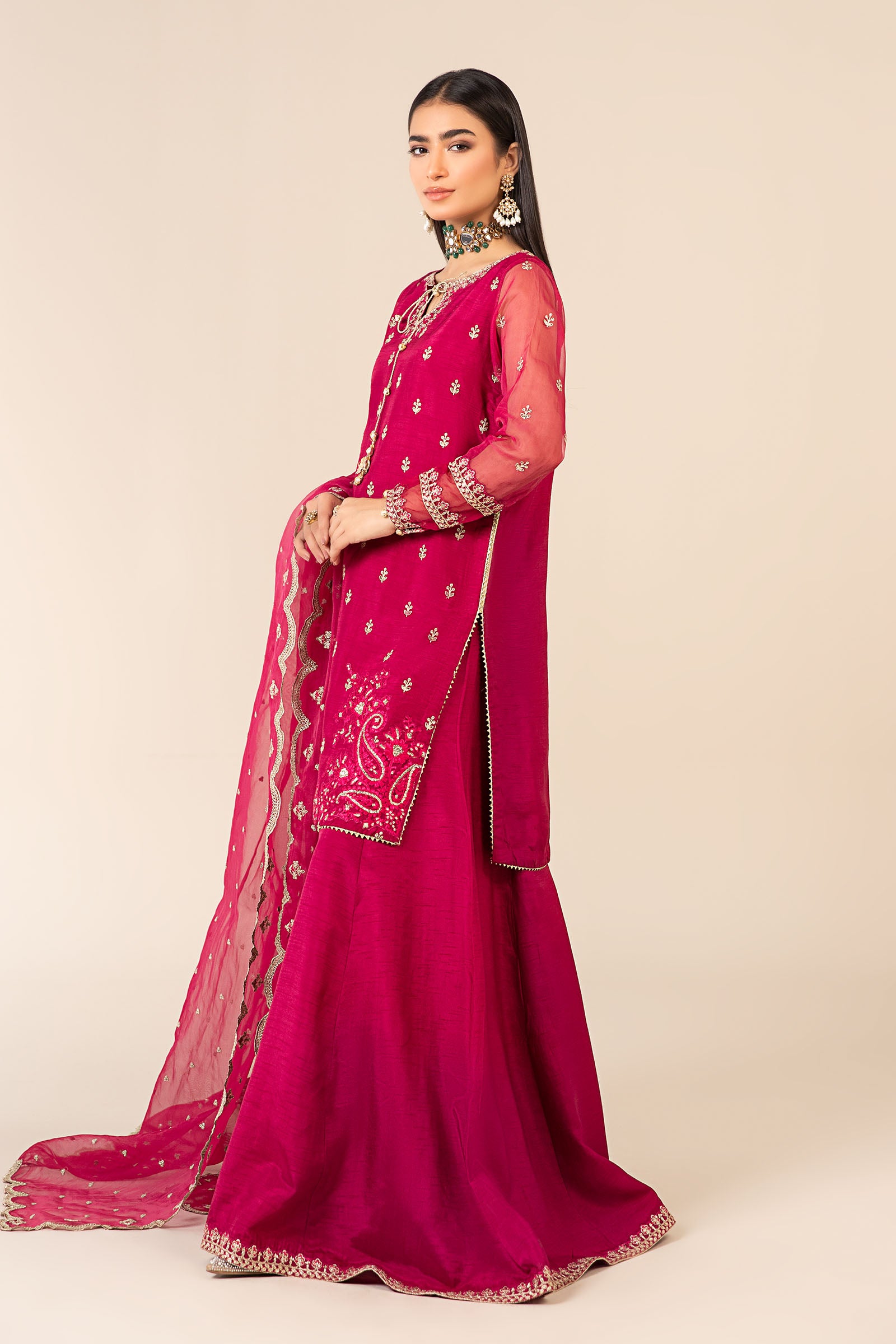 3 Piece Embroidered Suit