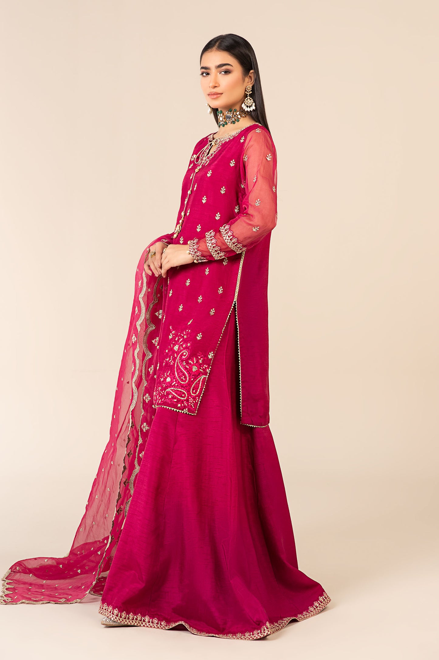 3 Piece Embroidered Suit