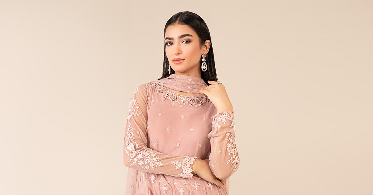 3 Piece Embroidered Suit
