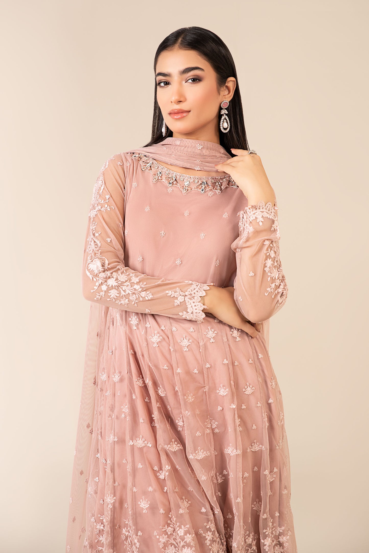 3 Piece Embroidered Suit