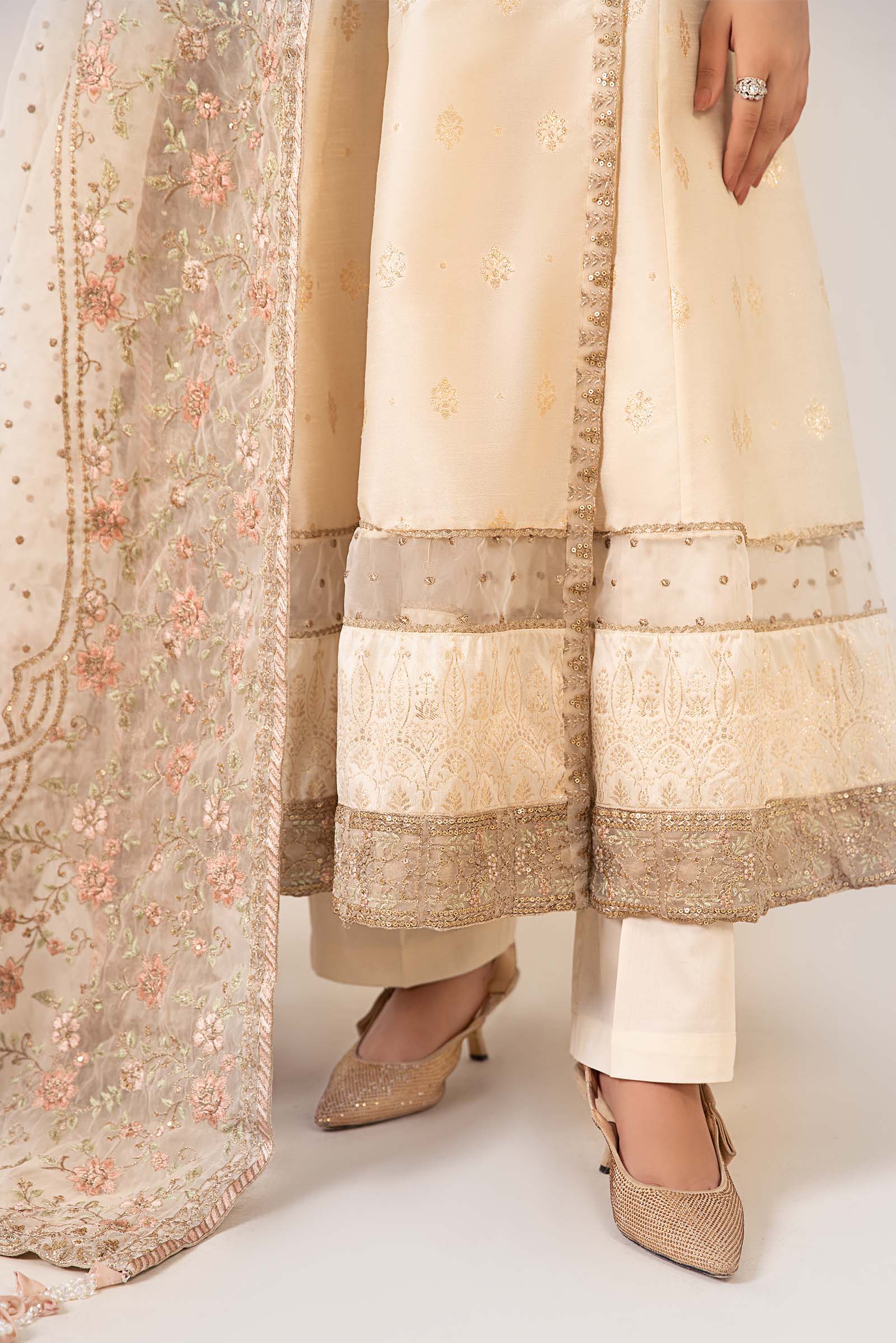 3 Piece Embroidered Suit