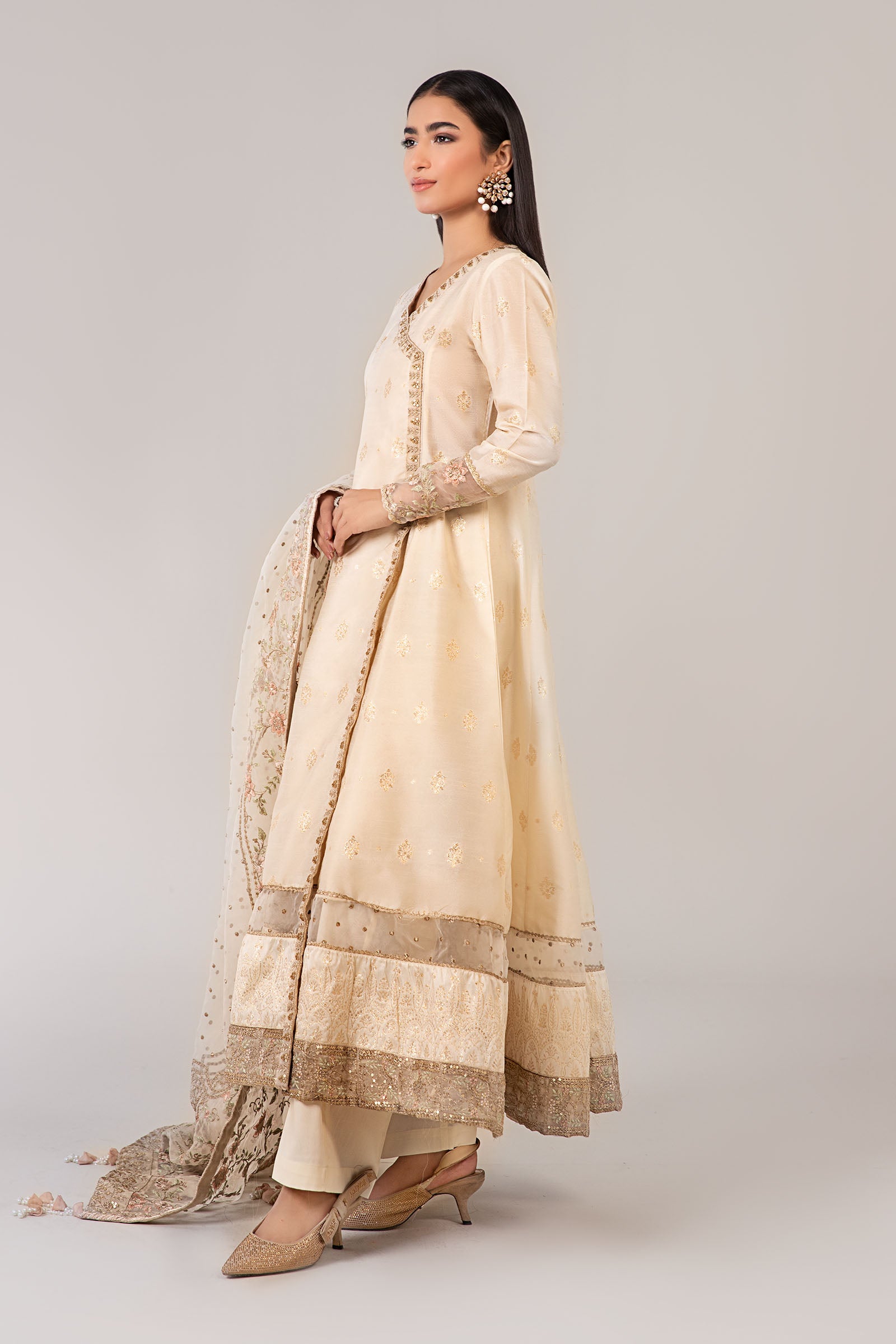 3 Piece Embroidered Suit