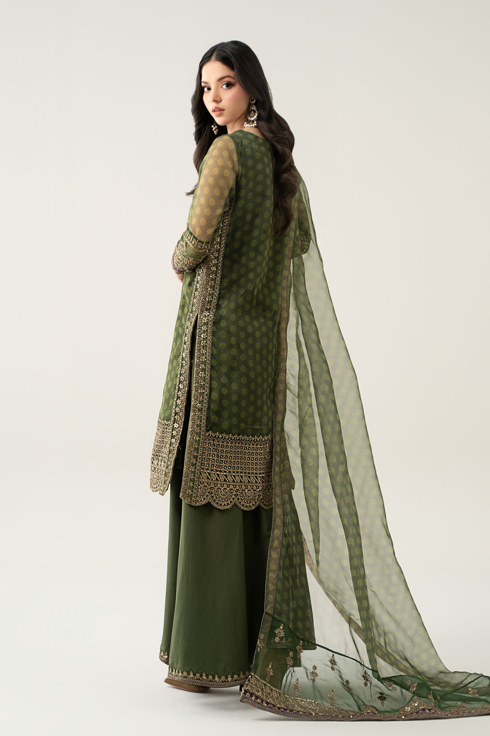 3 Piece Embroidered Suit