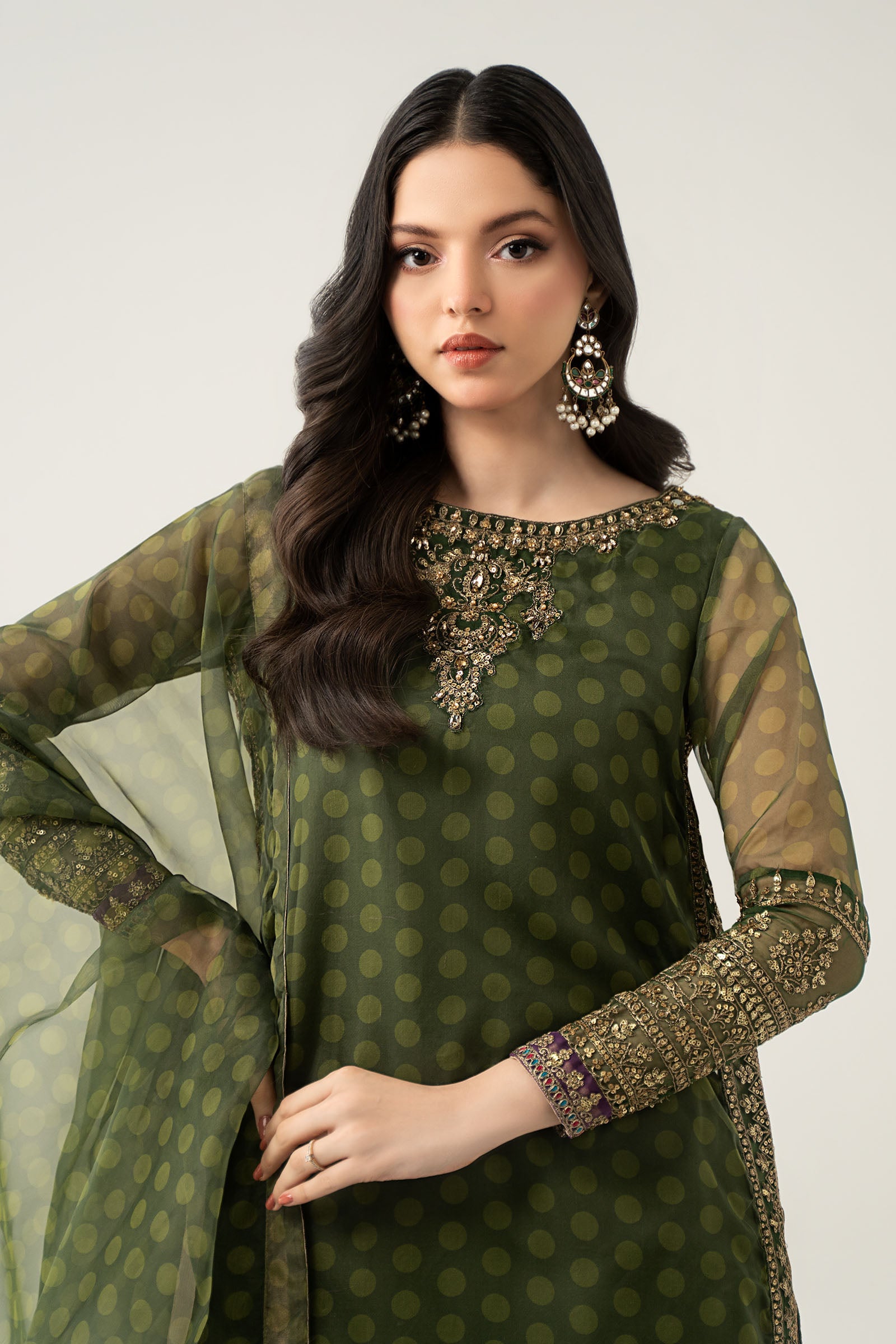3 Piece Embroidered Suit