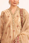 3 Piece Embroidered Tissue Suit