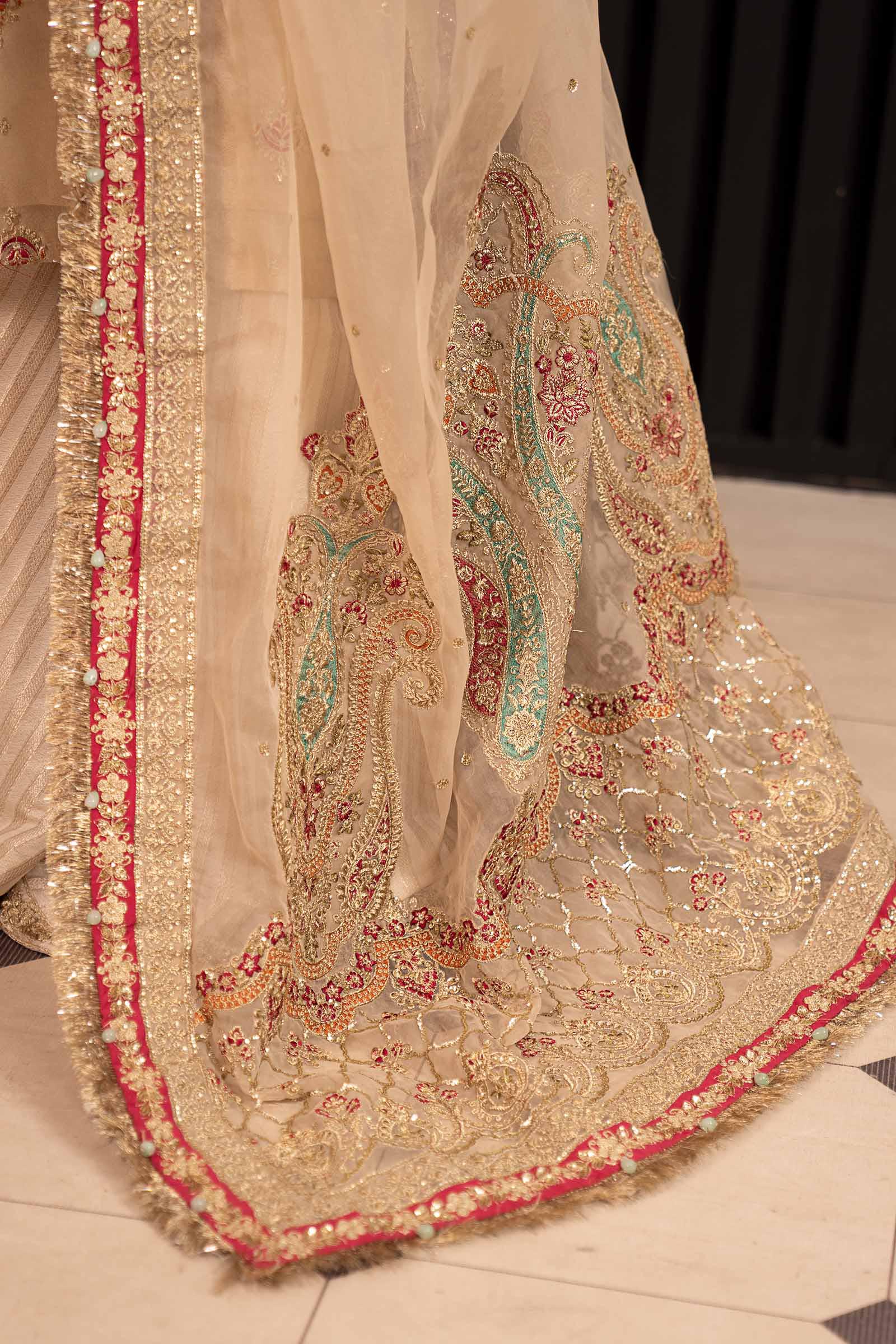3 Piece Embroidered Tissue Suit