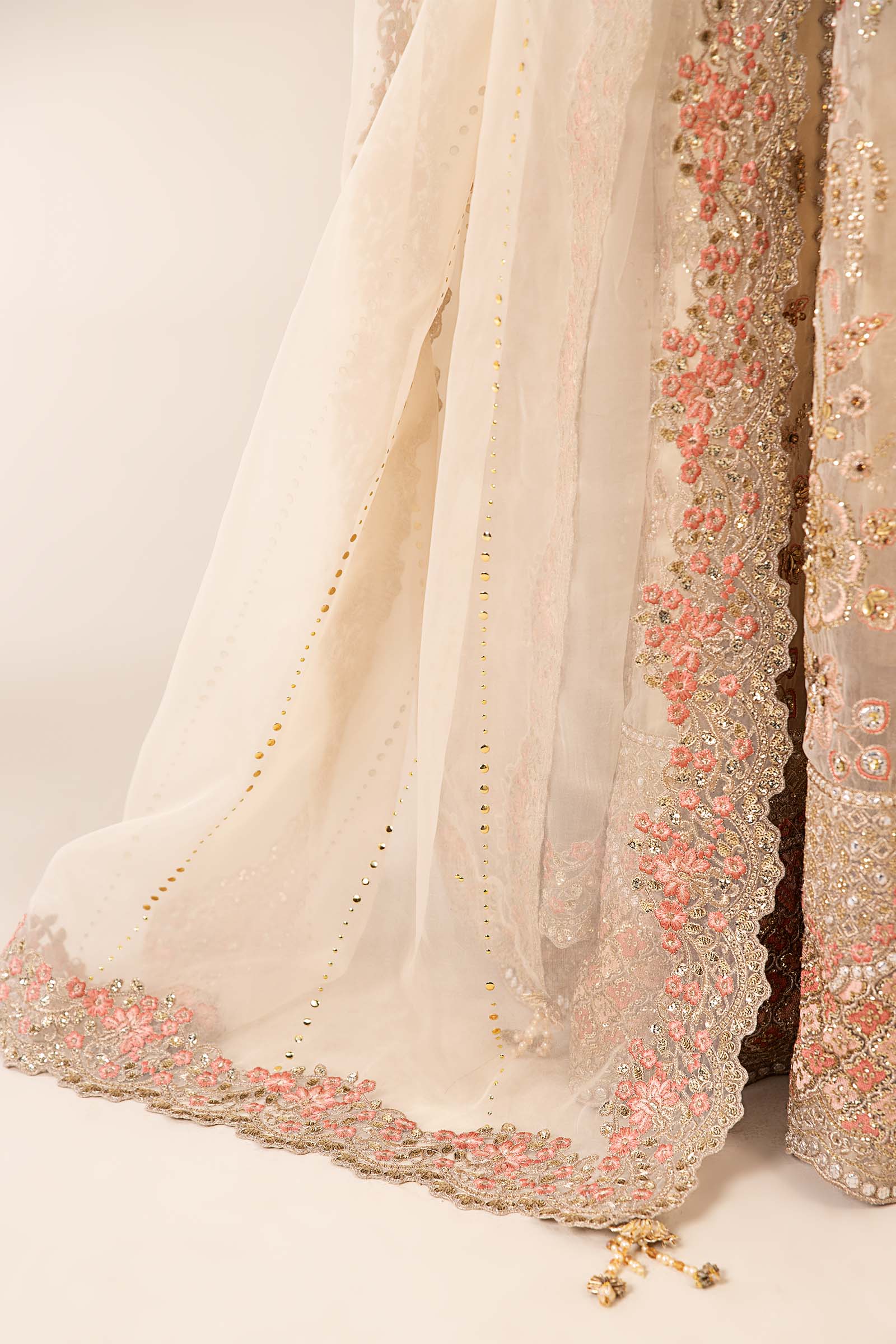3 Piece Embroidered Organza Suit