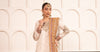 3 Piece Embroidered Cotton Lurex Suit