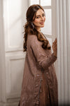 2 Piece Embroidered Raw Silk Suit