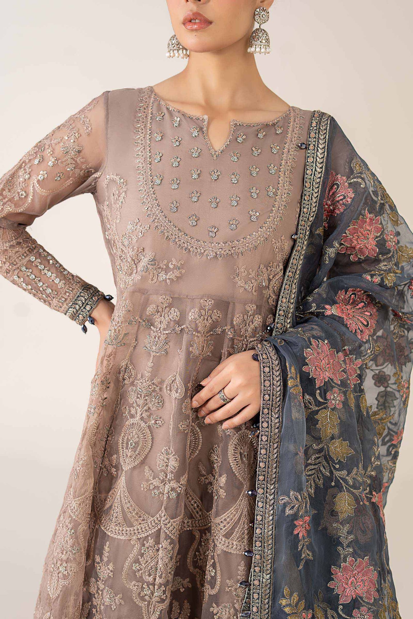3 Piece Embroidered Suit