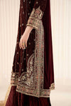 3 Piece Embroidered Velvet Suit