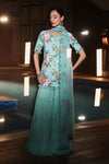 3 Piece Embroidered Net Suit