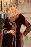 3 Piece Embroidered Velvet Suit