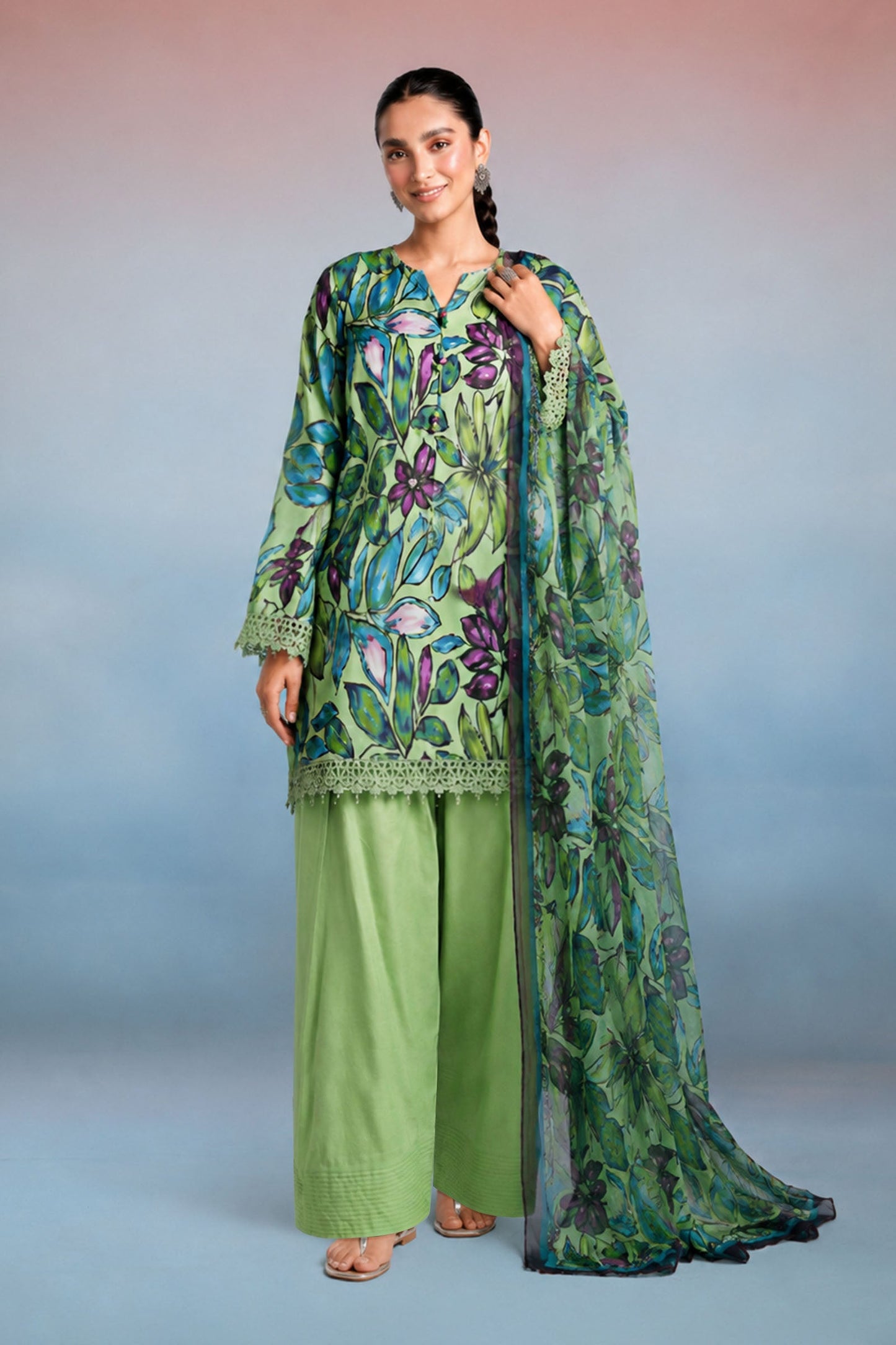 3 Piece Printed Lawn Suit