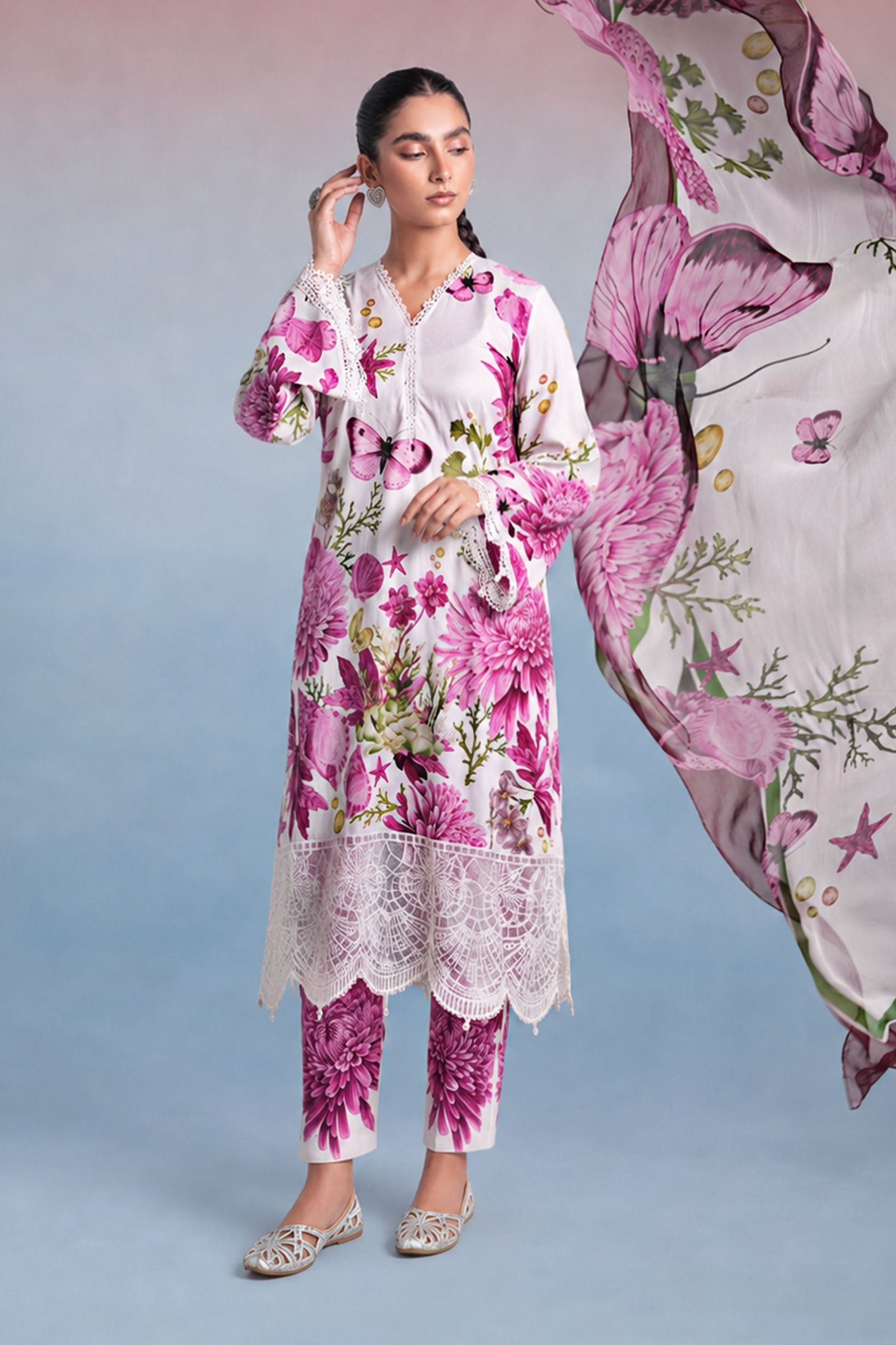 3 Piece Printed Lawn Suit