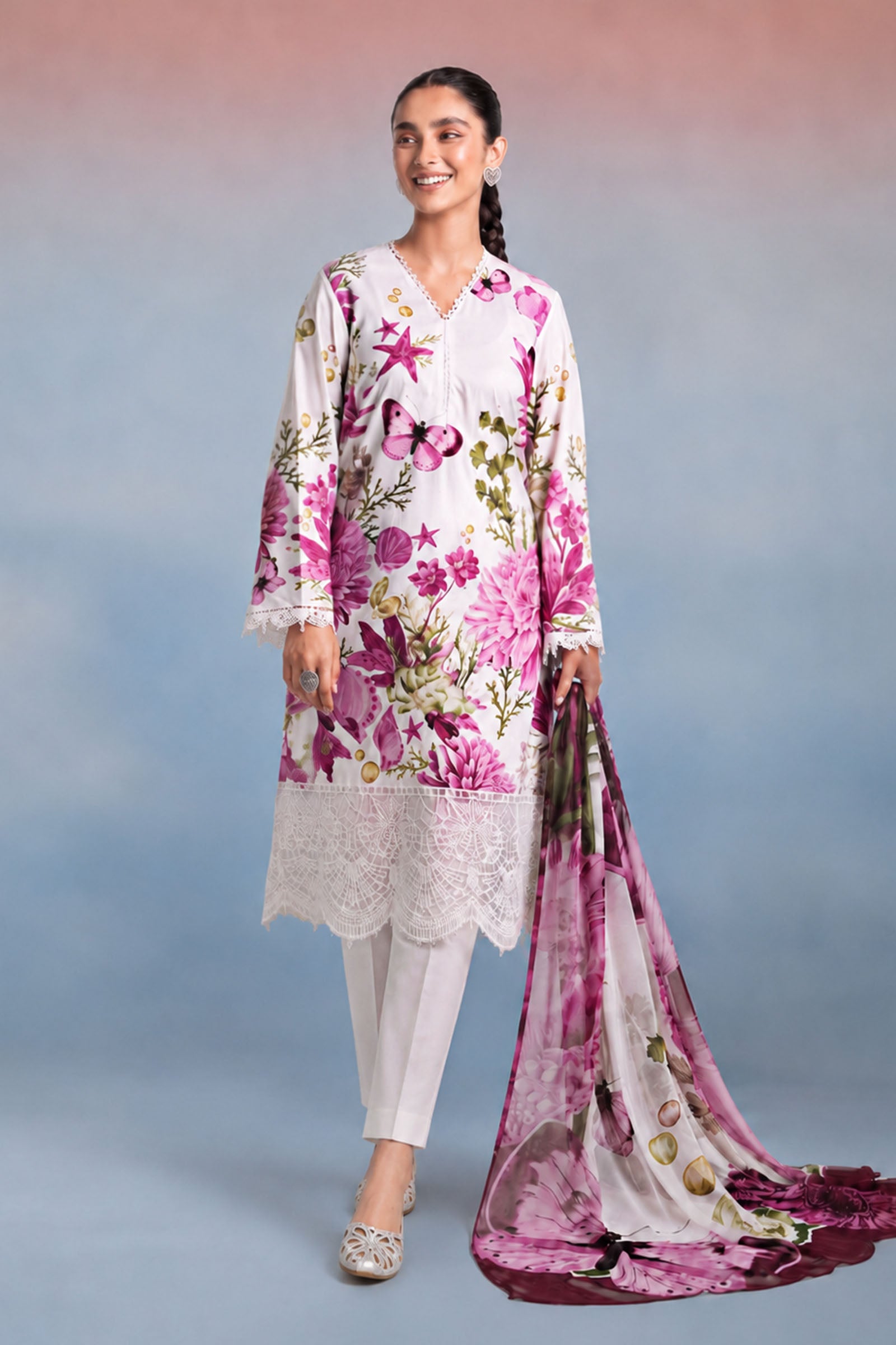 3 Piece Printed Lawn Suit