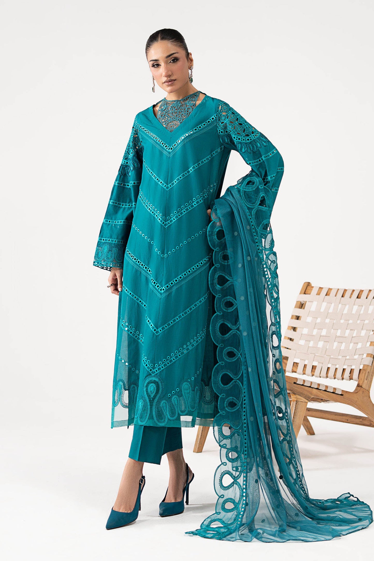 3 Piece Embroidered Lawn Suit