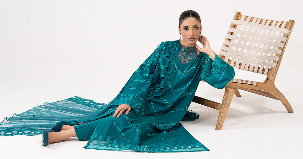 3 Piece Embroidered Lawn Suit