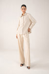Striped Button-Down Set