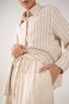Striped Button-Down Set