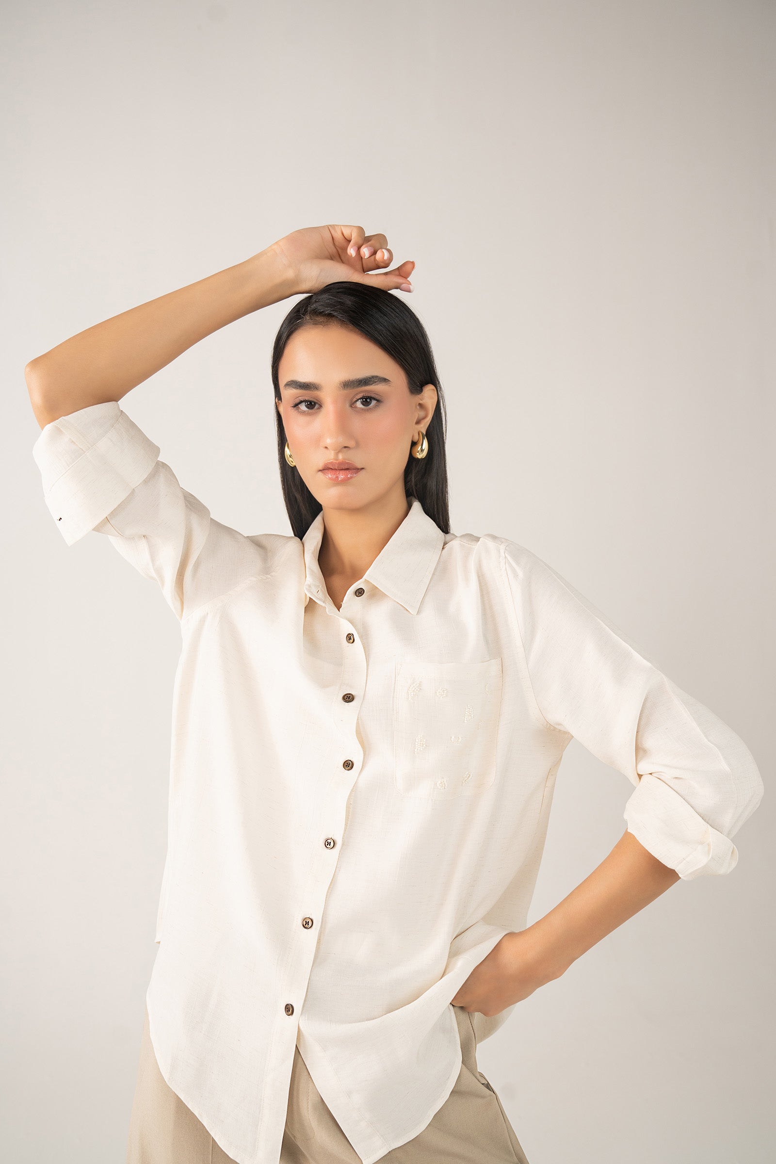 Muslin Button-Down Shirt