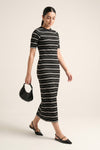 Yarn Dyed Knitted Dress