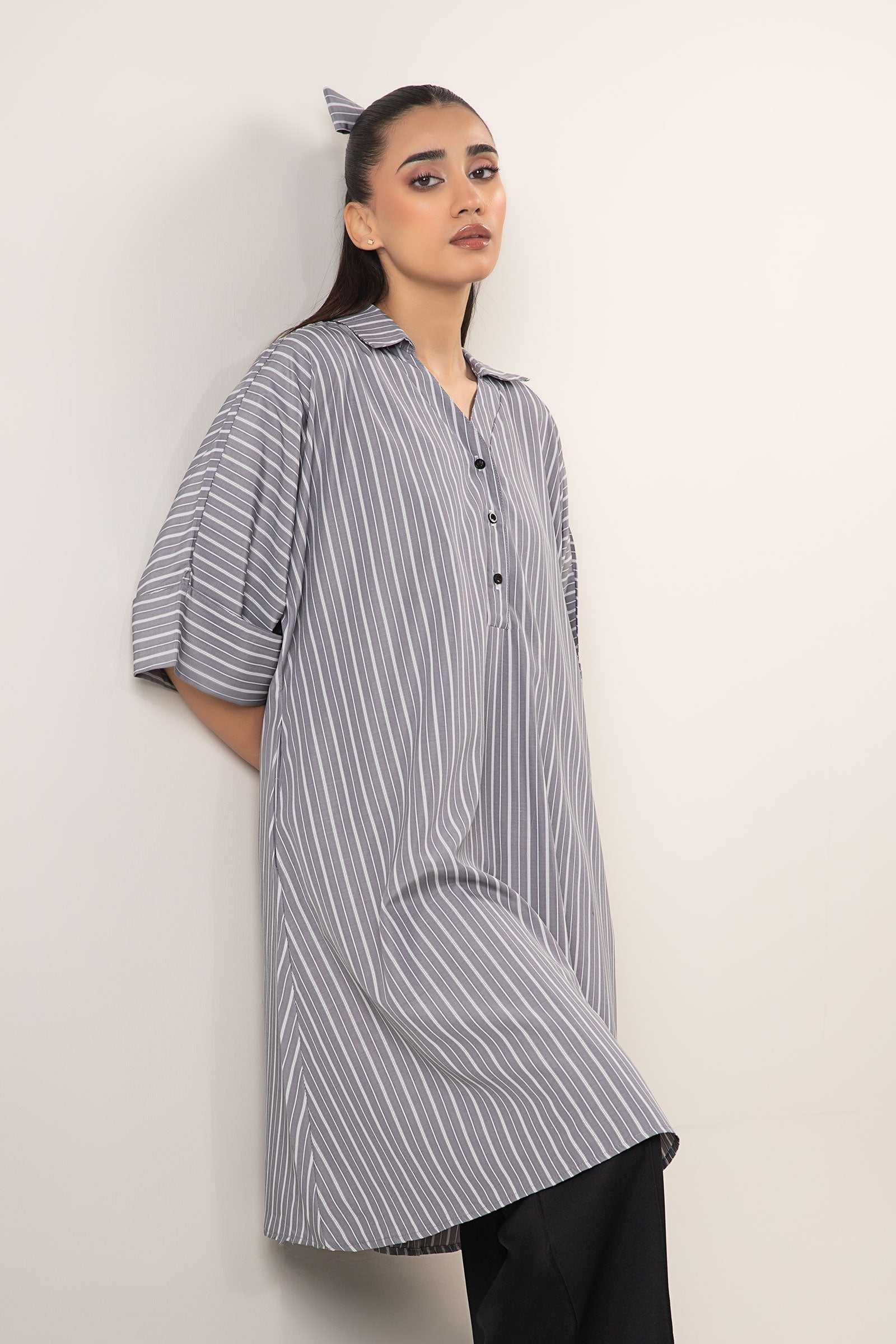 Belt Striped Tunic