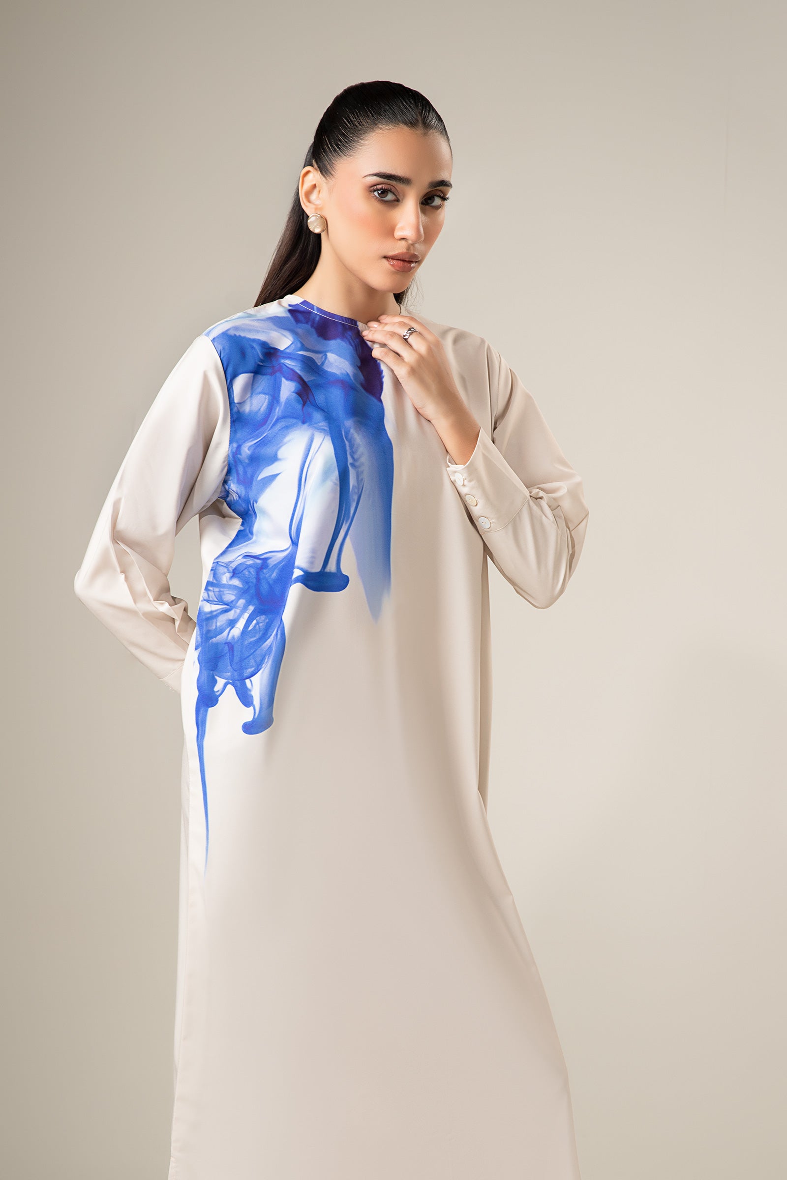 Abstract Print Dress