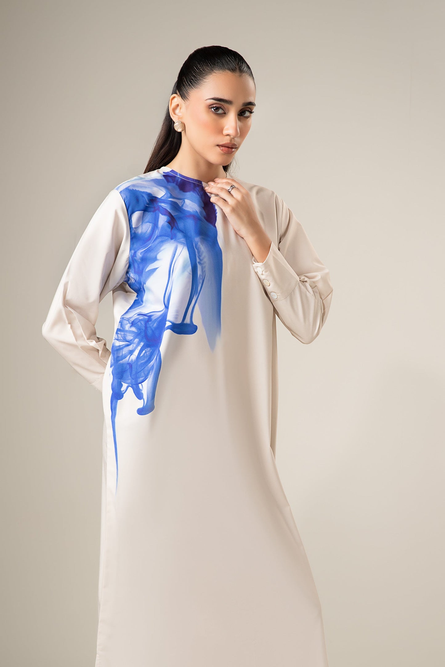 Abstract Print Dress