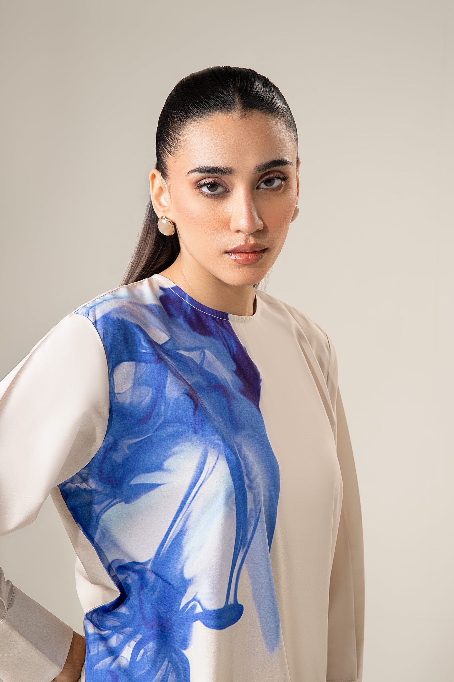 Abstract Print Dress