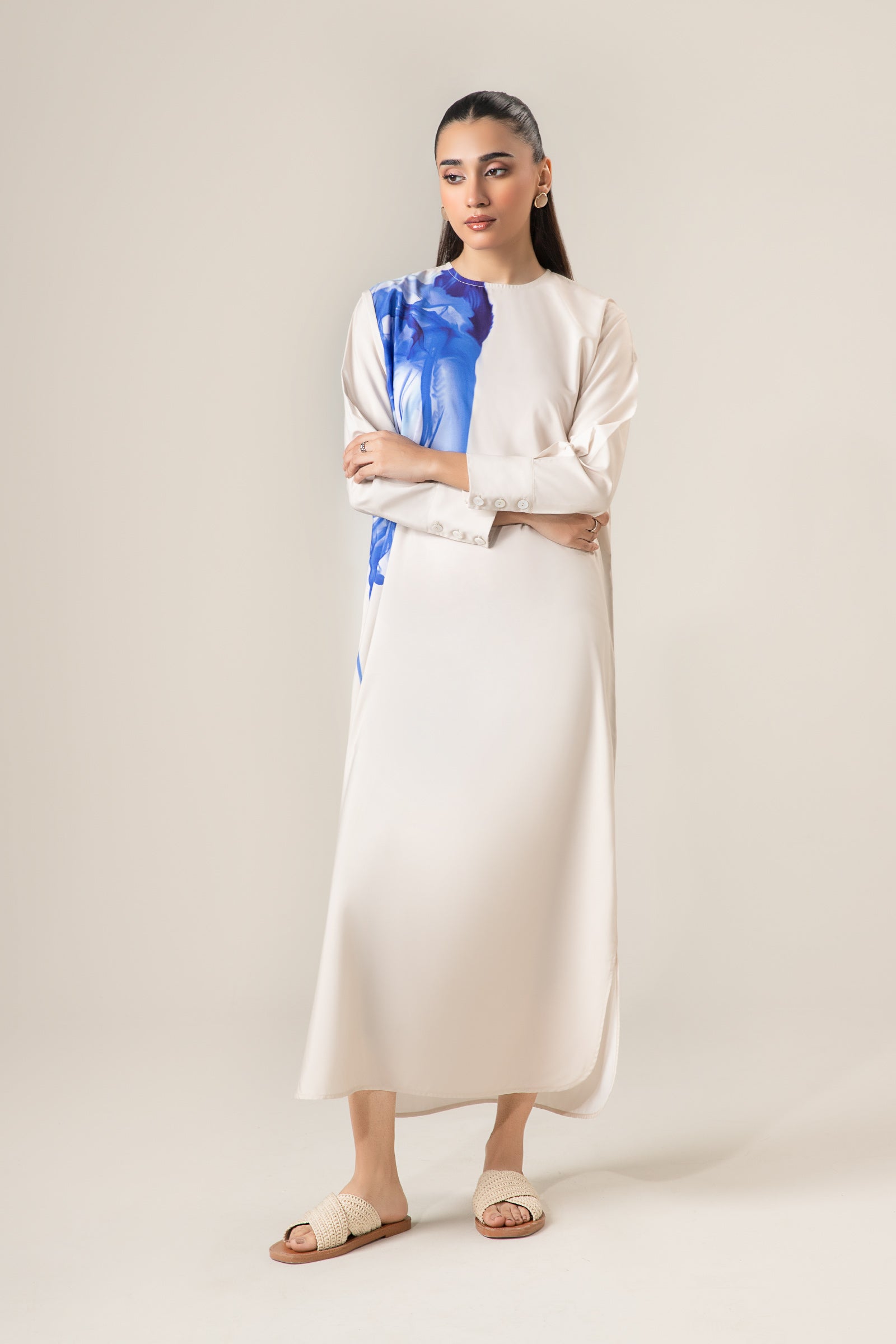 Abstract Print Dress