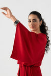 Batwing-Sleeve Dress