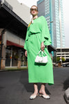 Batwing-Sleeve Dress