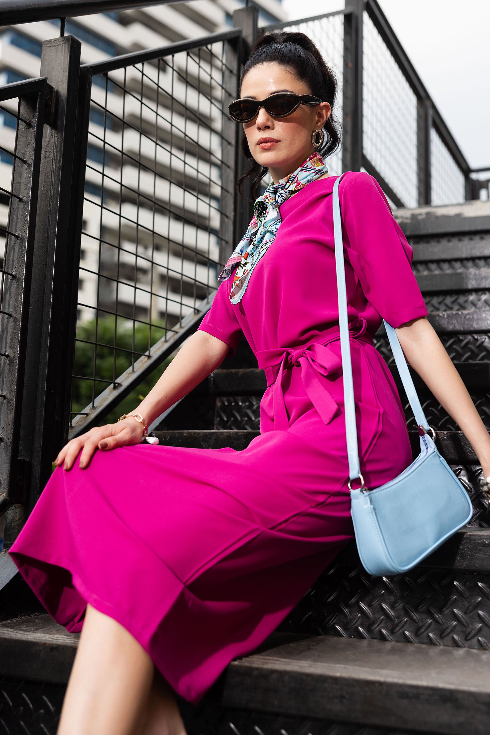 Belted Midi Dress
