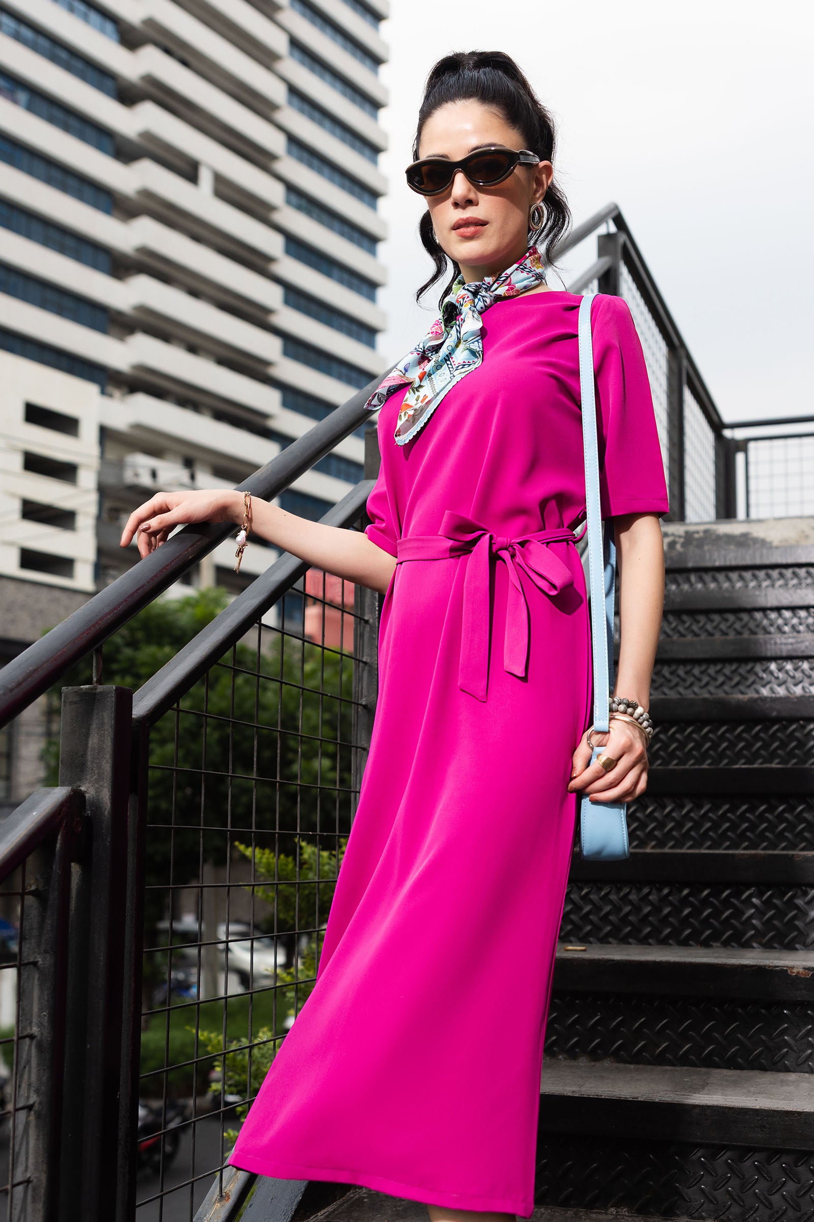 Belted Midi Dress