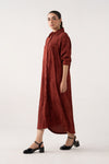 Printed Button-Down Dress