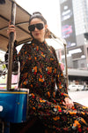 Printed Button-Down Dress