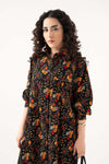 Printed Button-Down Dress