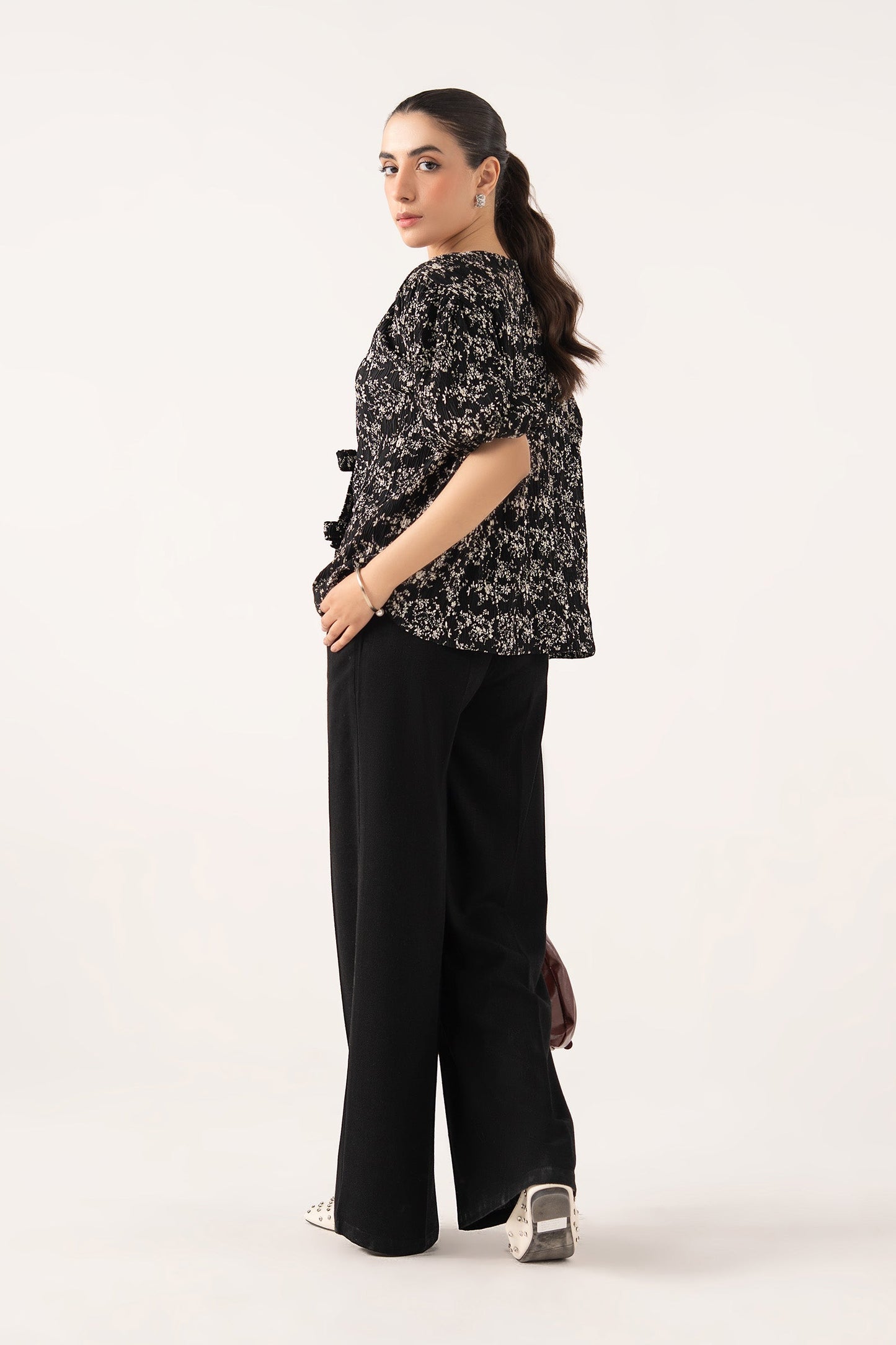 Puffy Bow Blouse