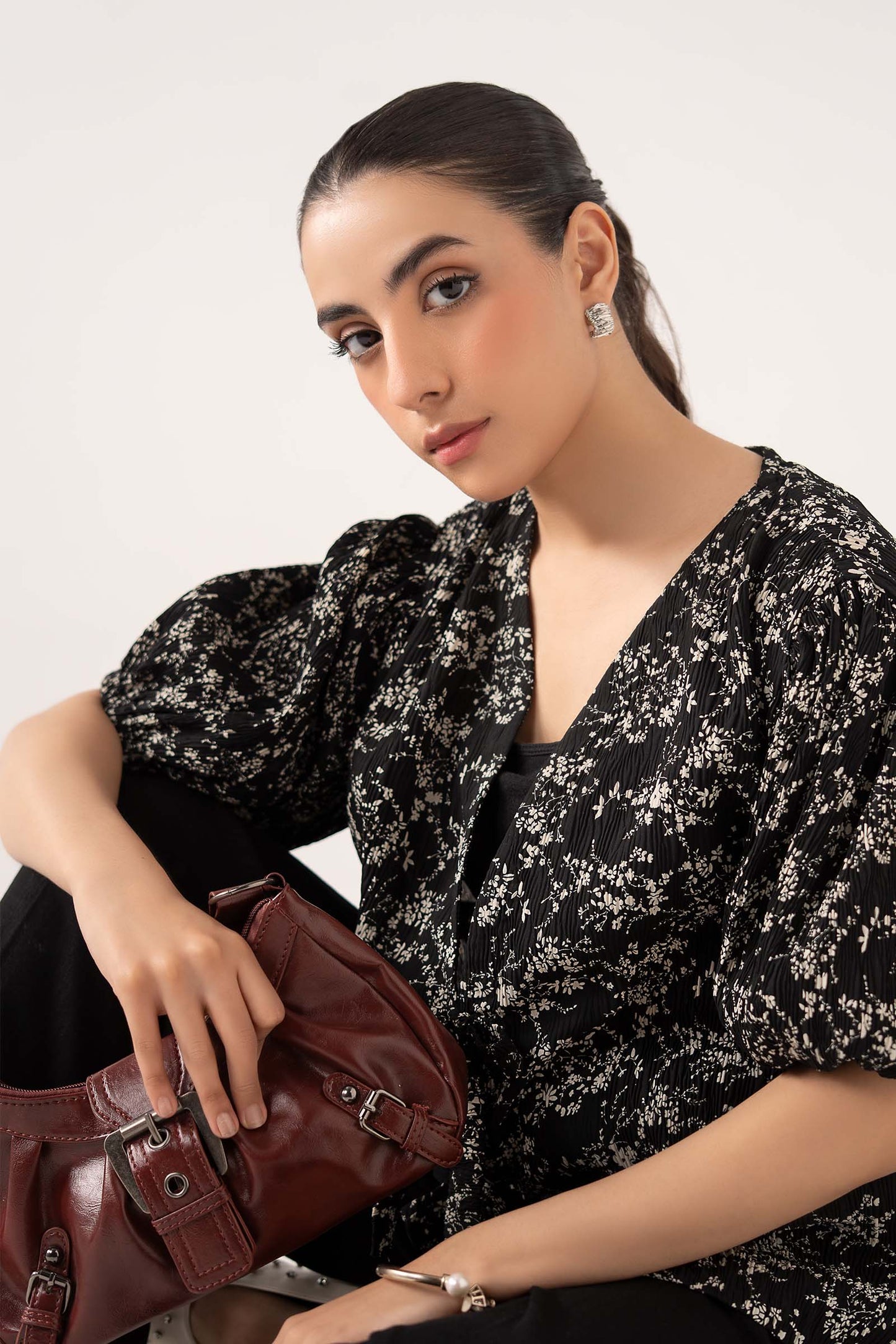 Puffy Bow Blouse