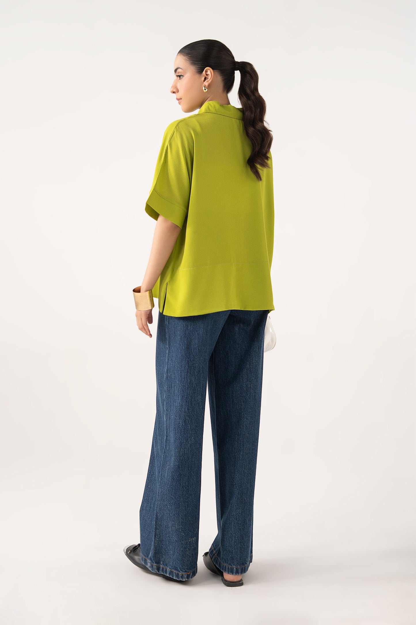 Batwing Buttoned Shirt