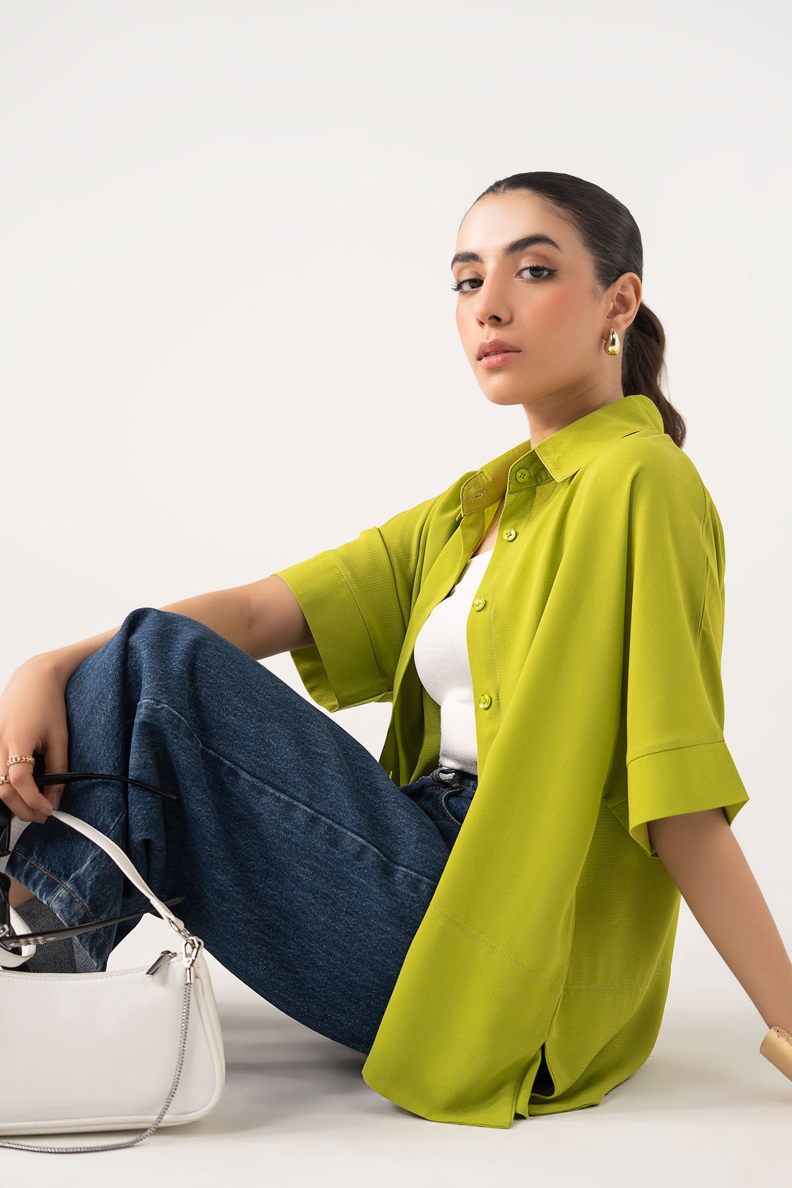 Batwing Buttoned Shirt