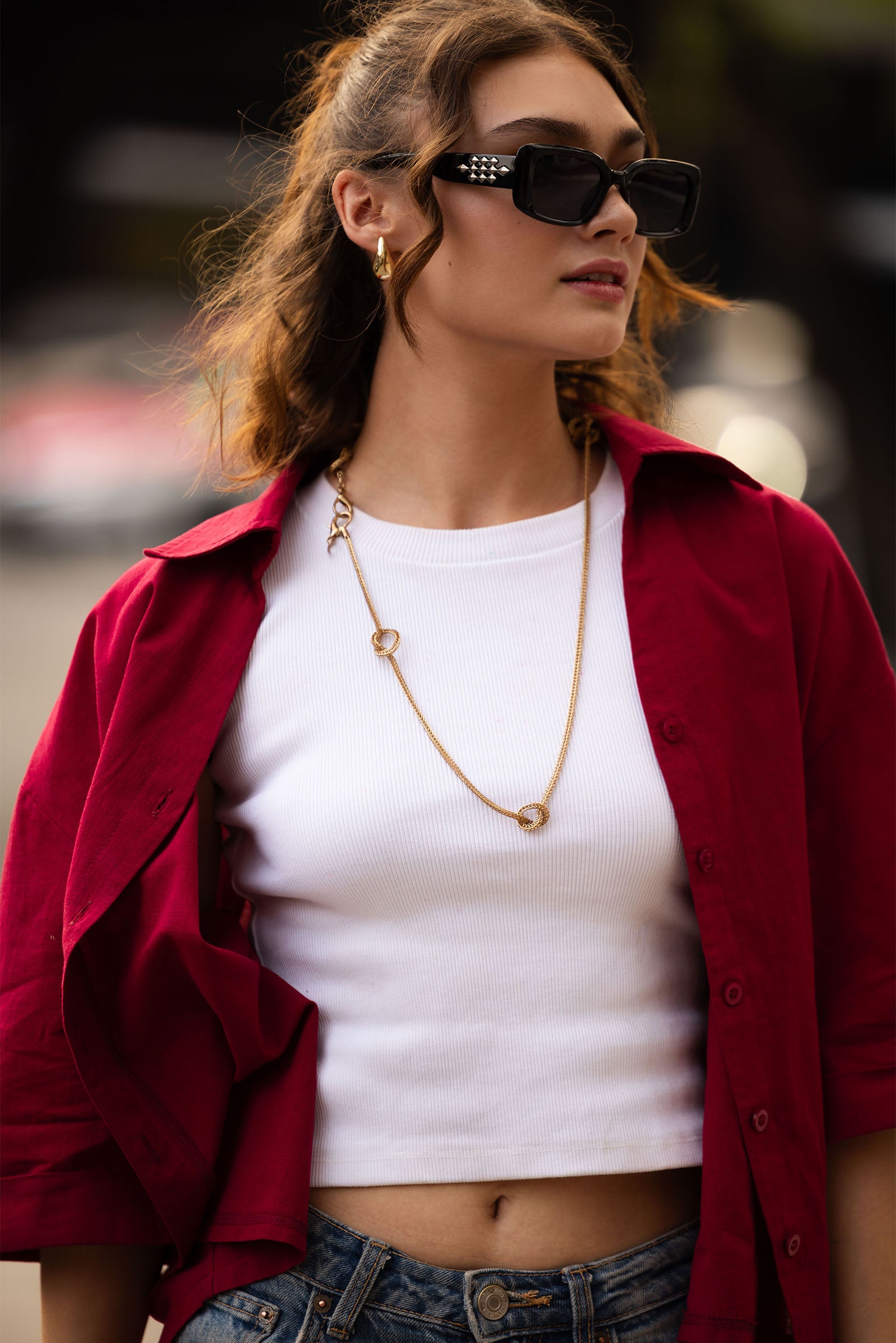 Casual Button-Down Top
